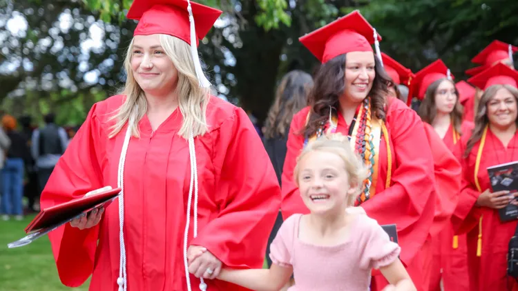 Support SVC Foundation and the Childcare Assistance Program Graduate mom with daughter